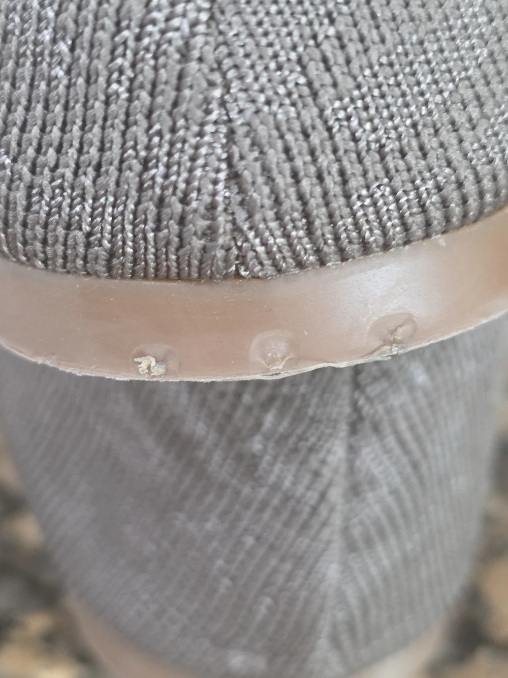 Kelly & Katie Taupe Knit Pointed-Toe Flats